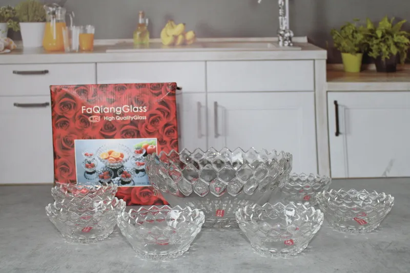 R234 Н/р салатников стекл 7 шт, 1/4