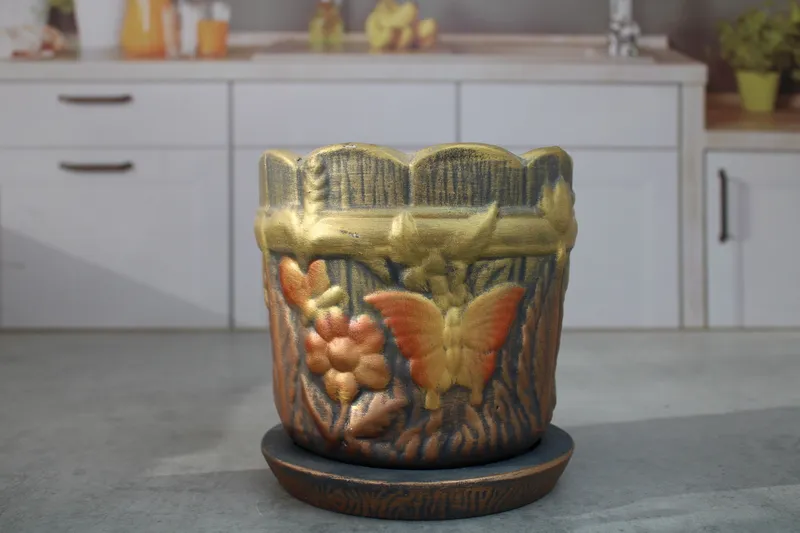 Цвет.горшок№29" поляна" мал.акрил   1/2