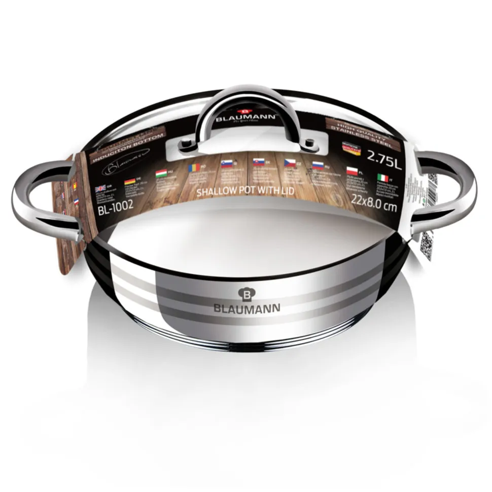 BL1005 Сковорода- сотейник с крышкой 32см. "GourmetL" 1/2