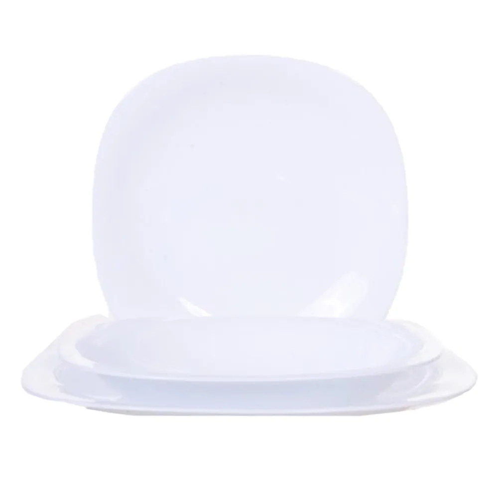 Set 19 pcs opal alb SQUARE 1/2