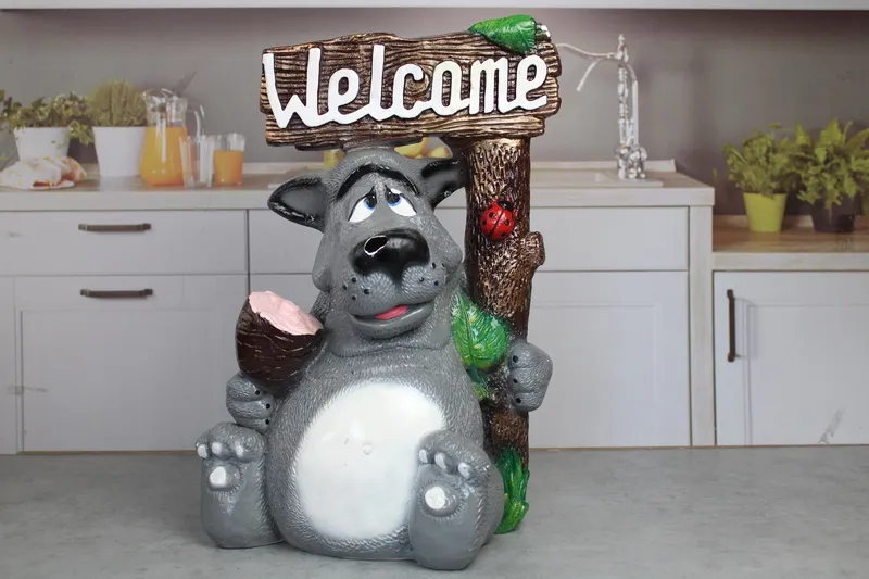 (1882) ВОЛК №4 "WELCOME" 45см САД 1/3