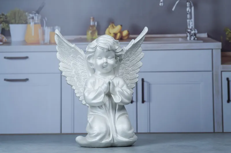 GRA-L130, Статуэтка Ангел крылатик перламутр 1/2