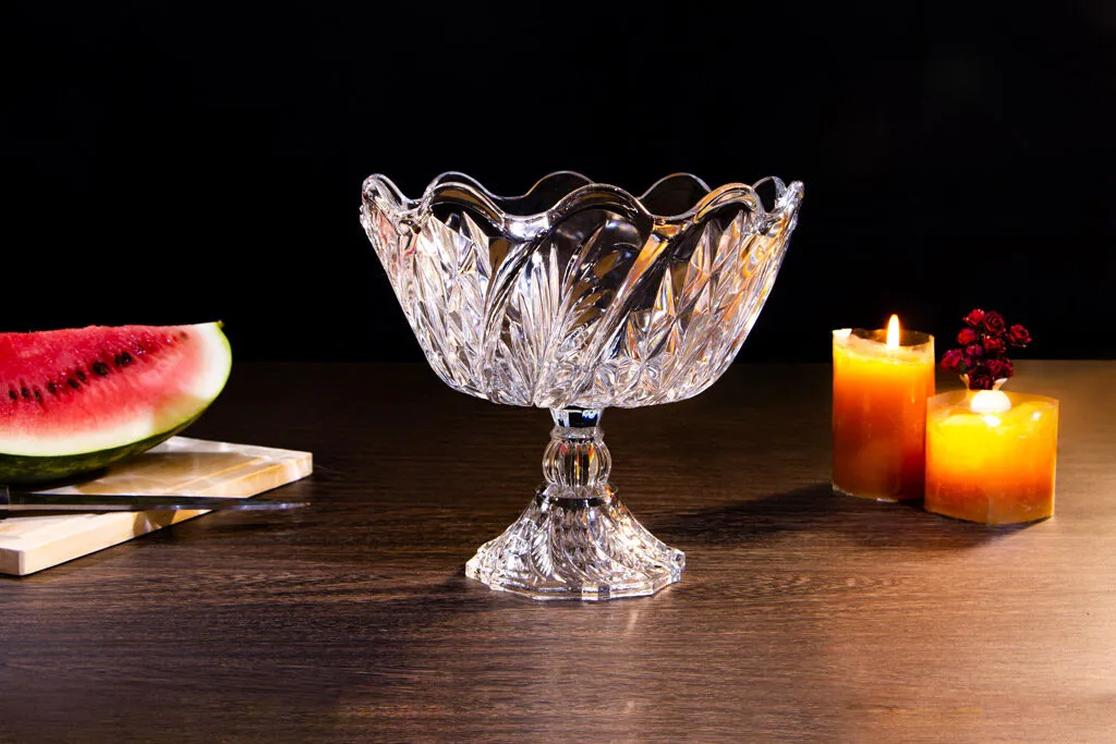 161 Конфетница на ножке стекло "Toyo" 1/4