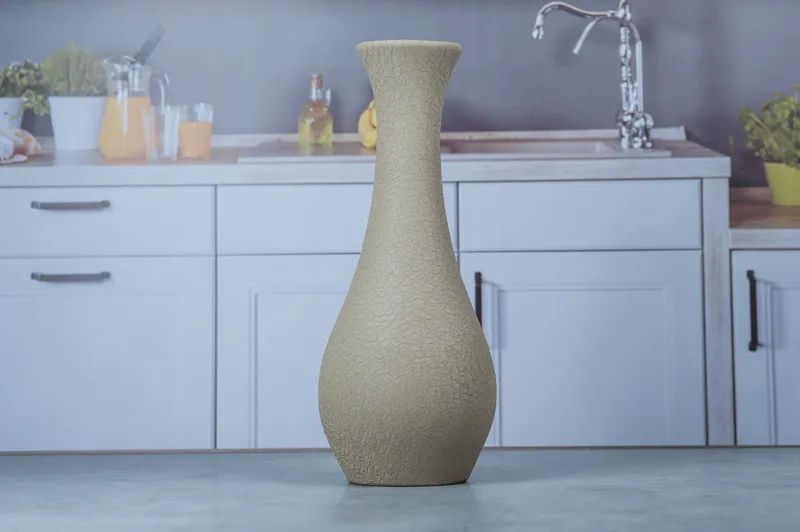 Ваза гладкая кожа