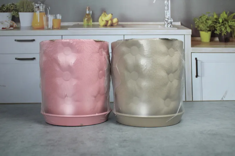 Цветочный горшок "Виконт" 5л кожа