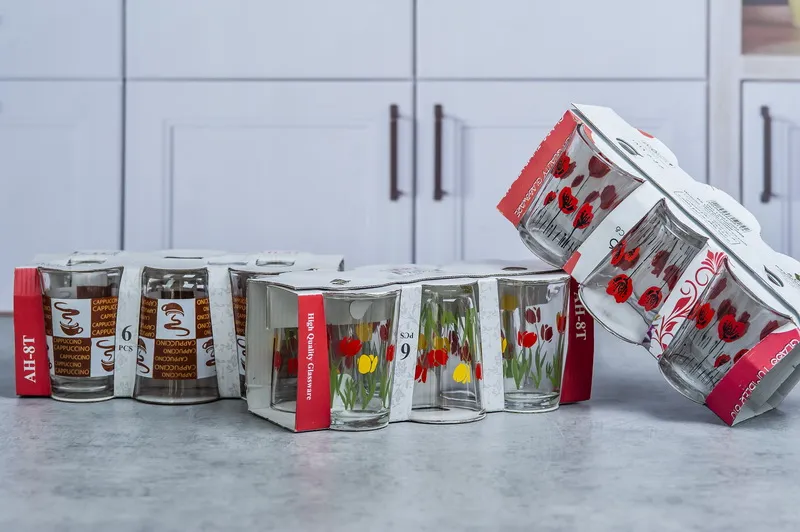 AH8T Set pahare sticla 6 buc 1/12