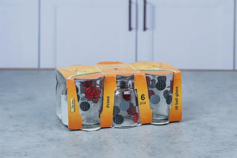 Set 6 pahare sticla "PRIMA" 1/8