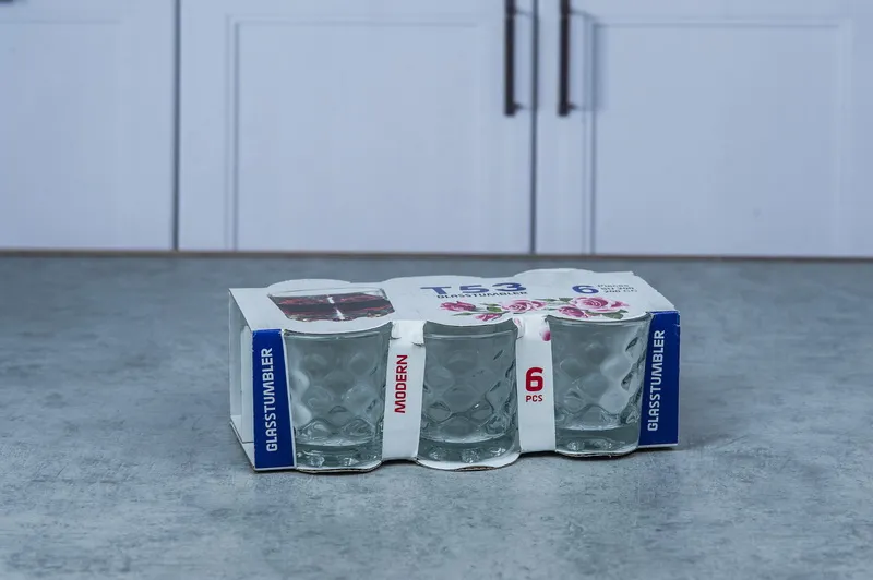 Set 6 pahare sticla "T53" 1/12