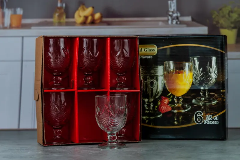 Set pahare sticla 6buc "NAPOLI" 1/6