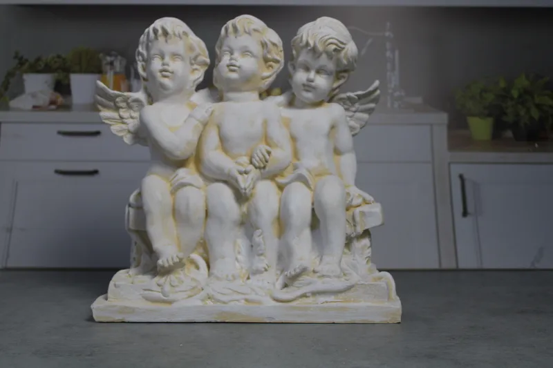 Statueta Inger 3 pe banca, art.LT 136N 1/2