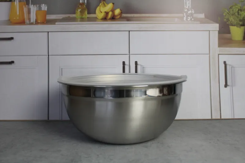 AB19 Castron inox cu capac 34cm 1/25