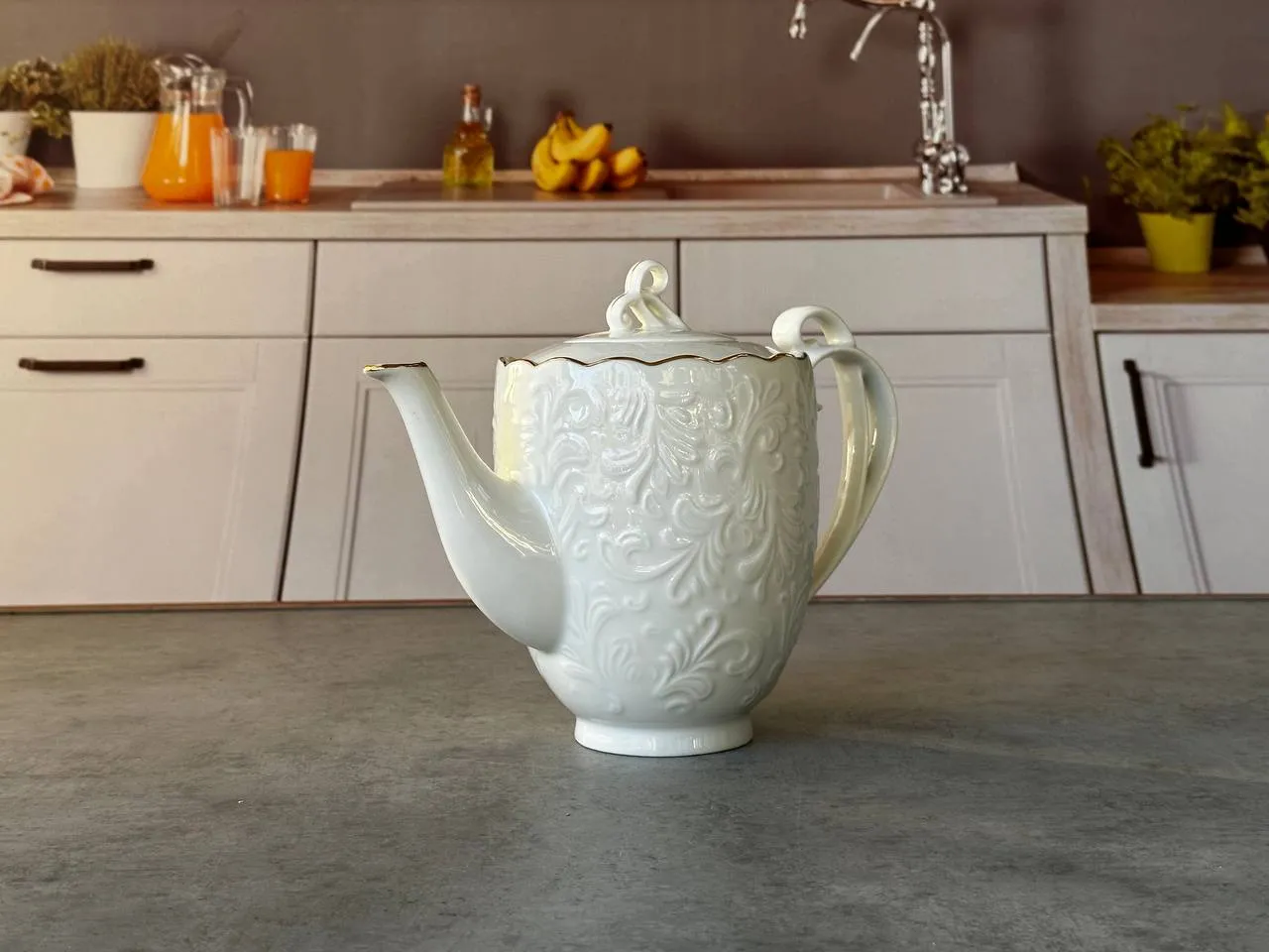 TEA POT + LID (ROSSEN SHAPE) 1/6