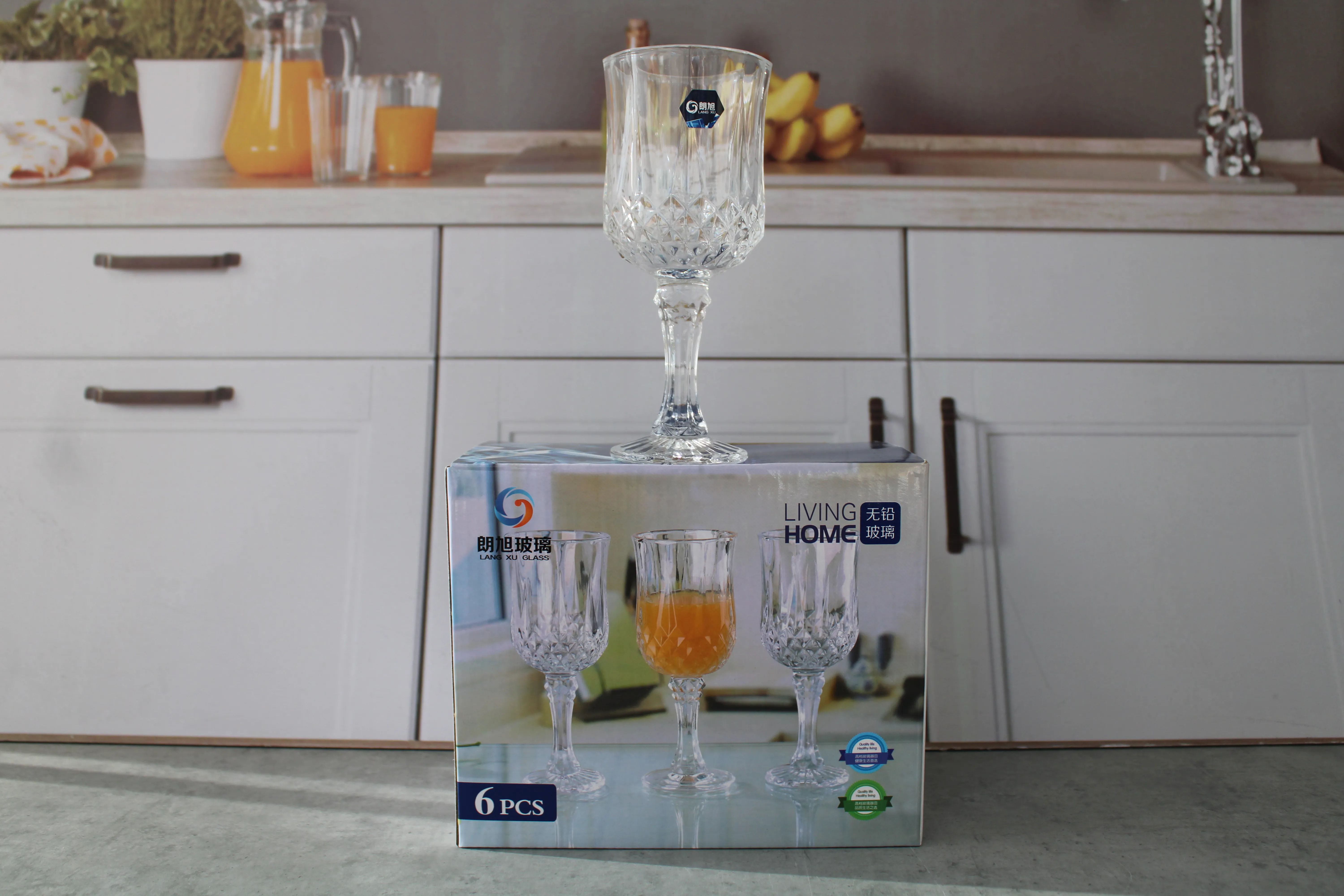 LXZS3203 Set 6 pocale sticla 230ml 1/12