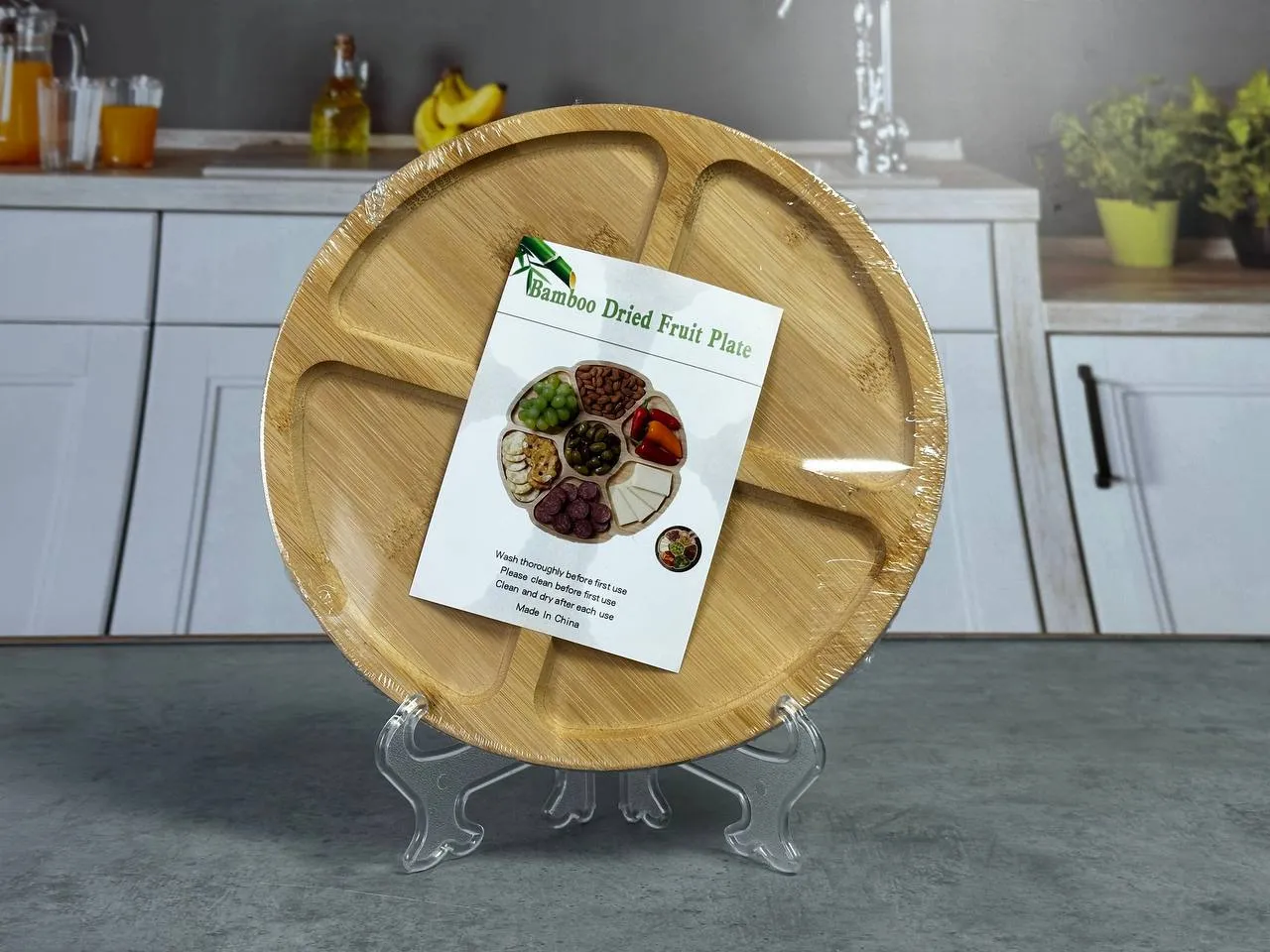 #146 GP-25-2 Tava din bambus cu separari 1 buc. 1/60