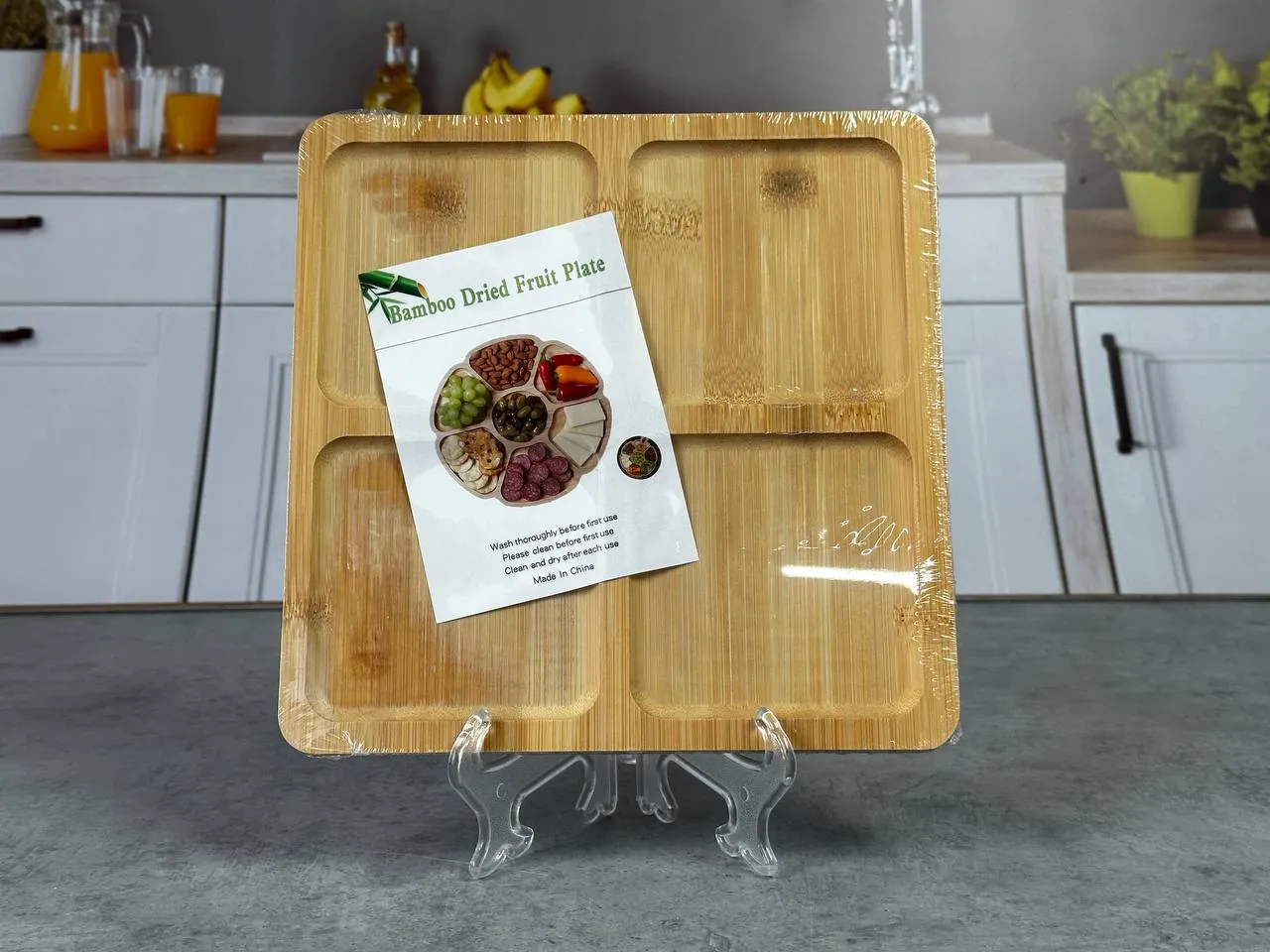 #169 GP-36-1 Tava din bambus cu separari 1 buc. 1/60