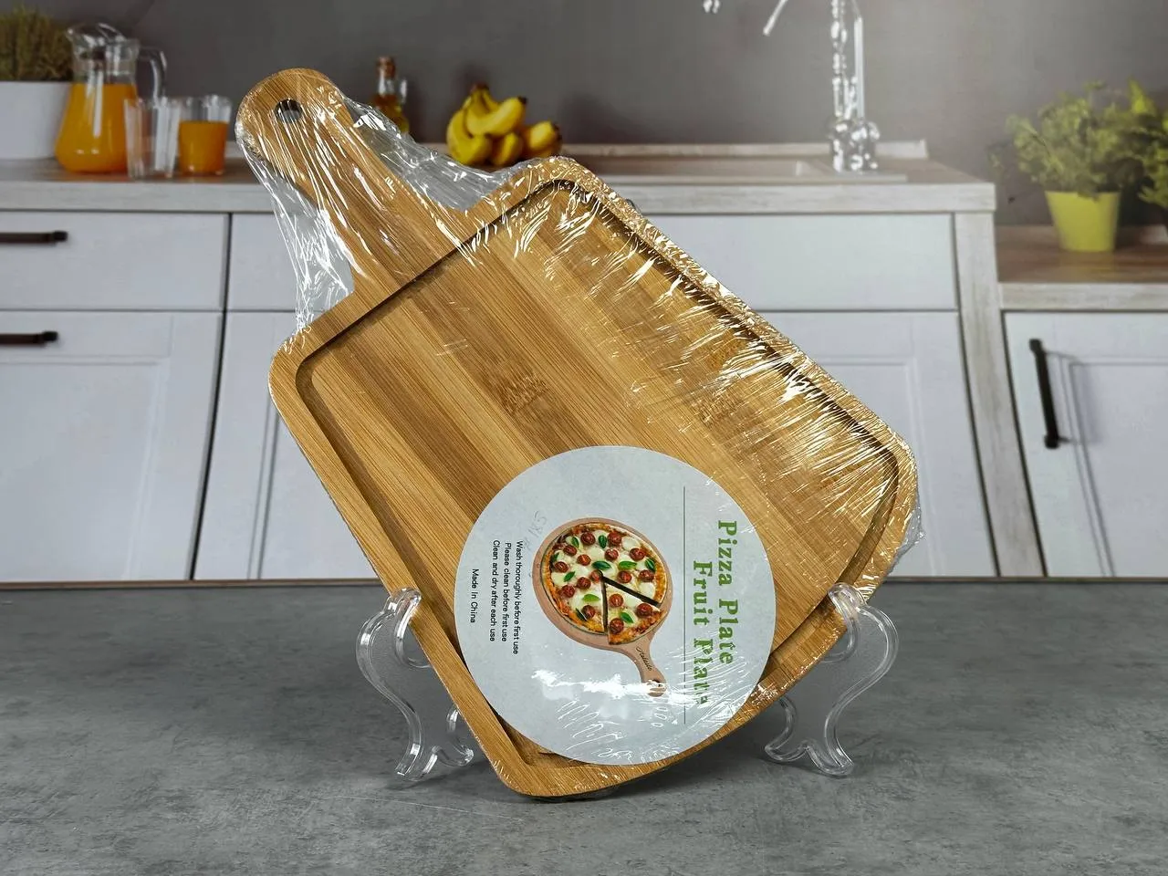 #185 AB-52-2 Tava din bambus 1 buc. 1/60