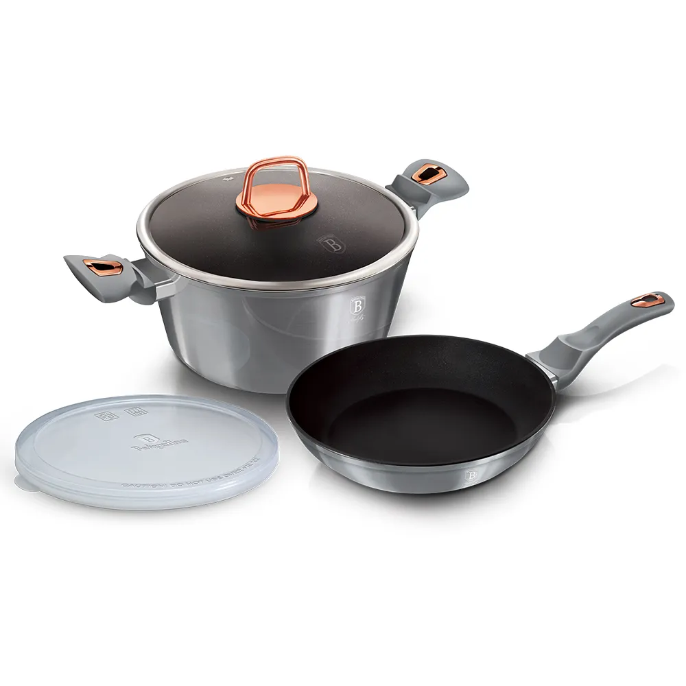 BH6070 Н/р кастрюля+ сковорода "Moonlite" 1/4