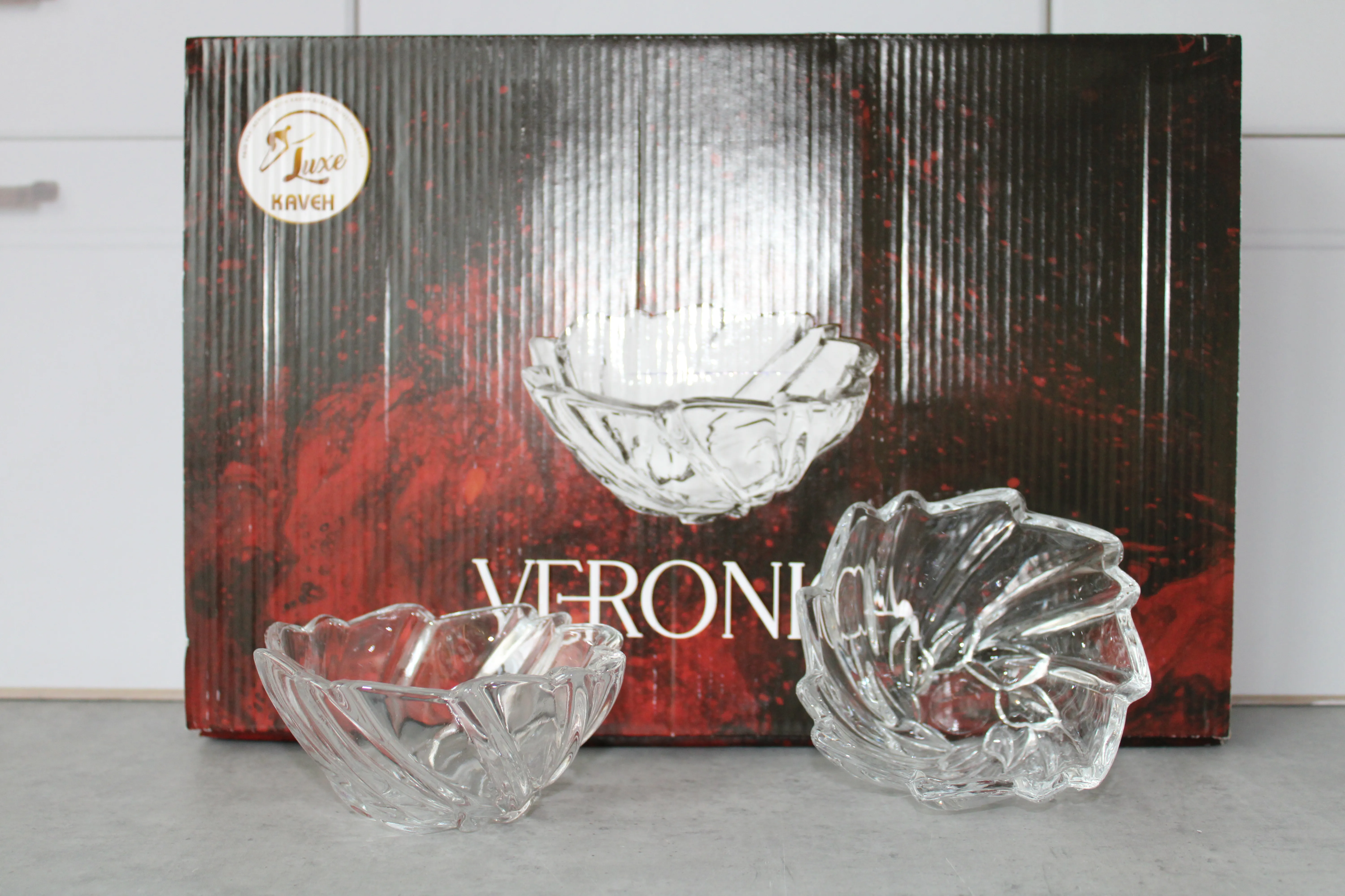 BL7330GCL Set salatiere sticla 6buc "Veronica" 1/6