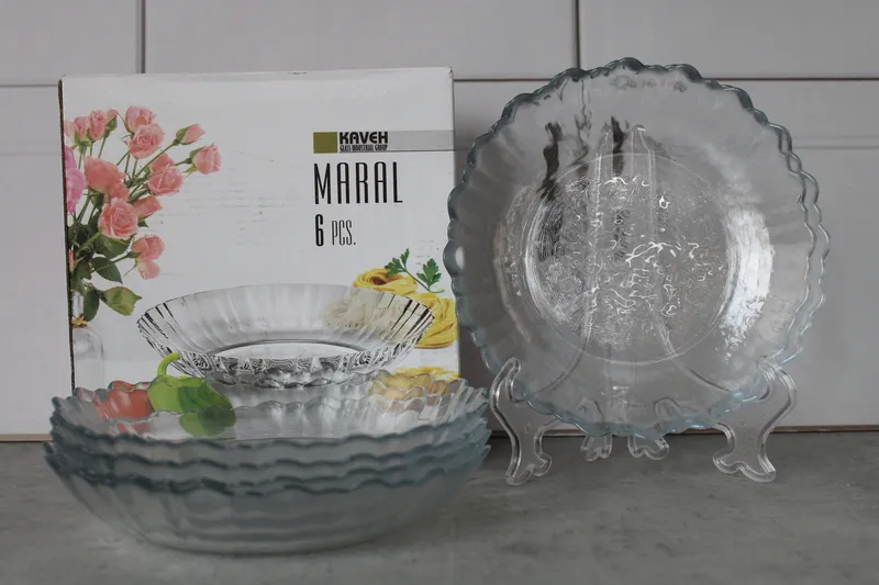 SP1023GCL Set farfuri supa, sticla, 6buc "" 1/4