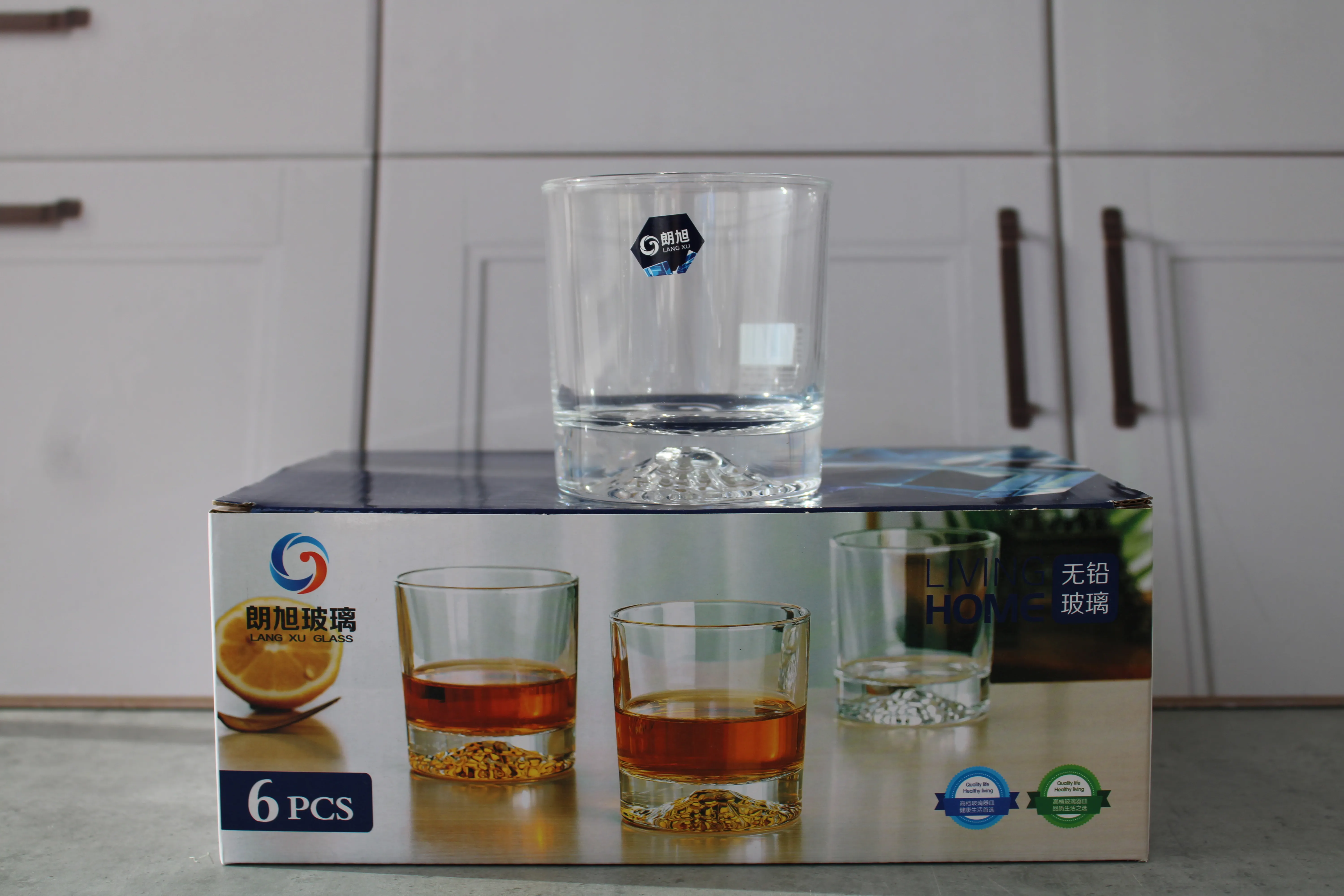 LXY9001-3 Set pahare sticla 290ml 96buc 1/8