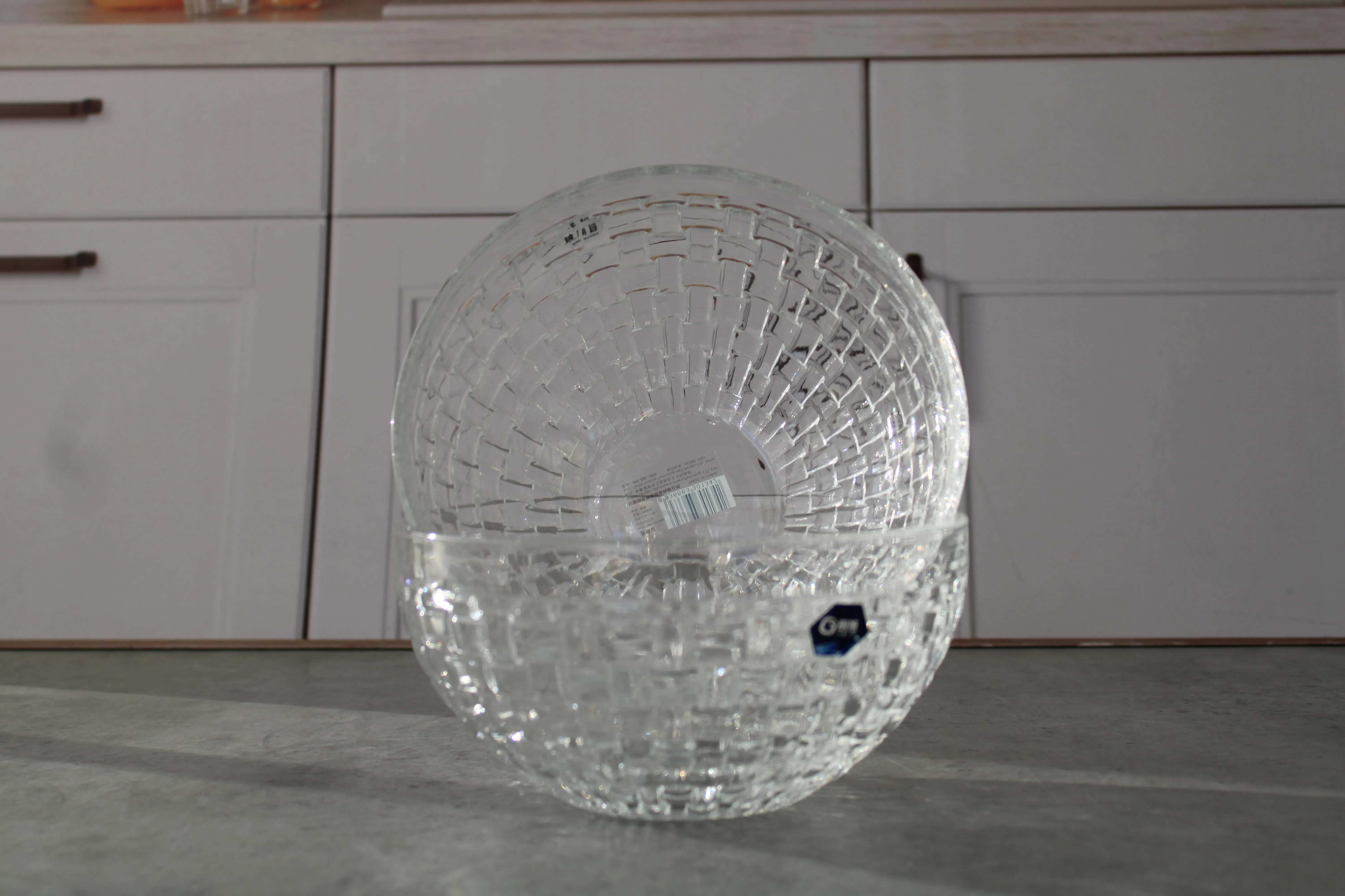 LXW128-2 Set salatiera sticla 2buc 1/12