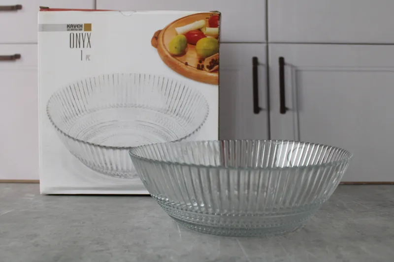 BL7340GCL Salatiera sticla "Onyx" 1/8