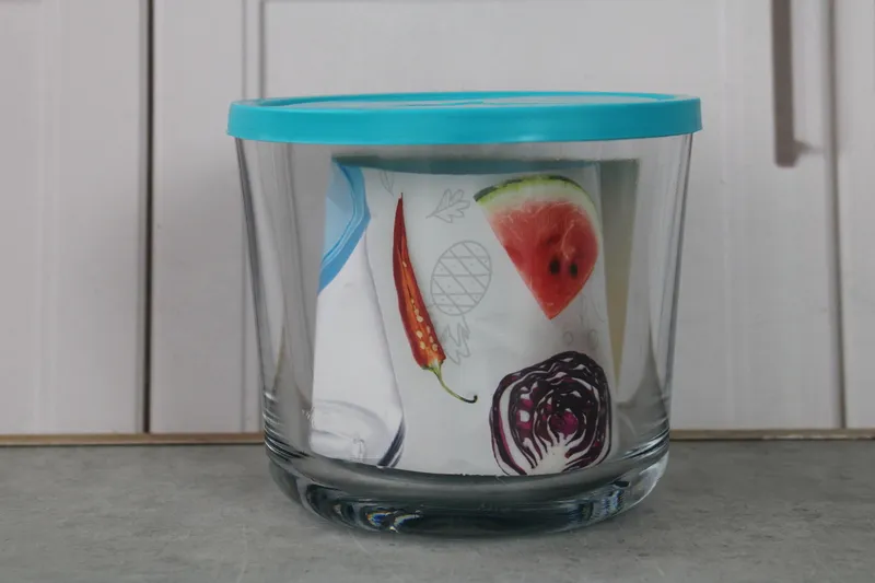 BL7371BCL Container sticla cu capac "PAPRIK 13" 1/8