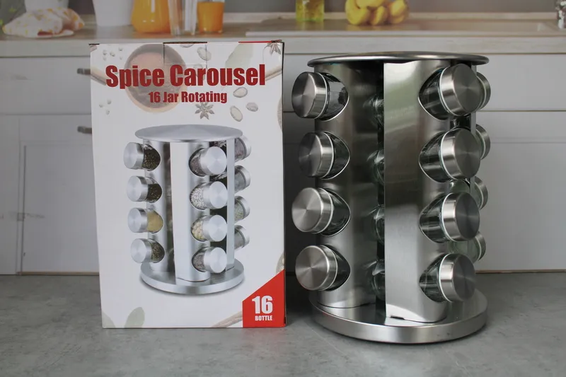 R040-7 Set container p/u condimente pe suport 17pcs 1/9