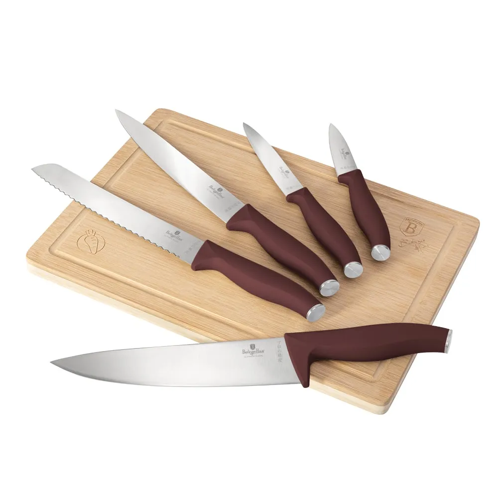 BH2965 Н/р ножей 5ед с разделочной доской "Leonardo" 1/6
