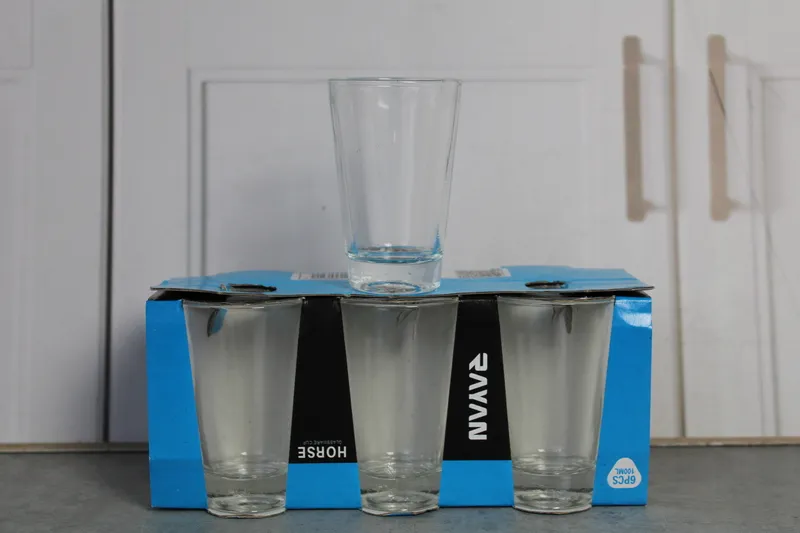 RYG6058 Set 6 pahare sticla "HORSE TERS" 1/12