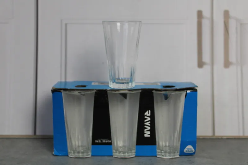 RYG6058 Set 6 pahare sticla "HORSE TERS (lines)" 1/12