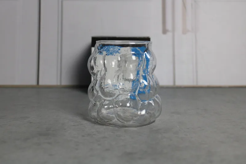 RYG004 Vaza p/u flori sticla 1buc "KARAMEL/1" 1/24