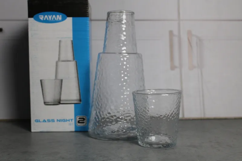 RYG005 Set 2 buc: Ulcior + pahar sticla "Night/3" 1/12