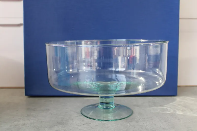 RYG002 Salatiera pe picior sticla 1 buc "CAKE PLATE 24 CM" 1/4