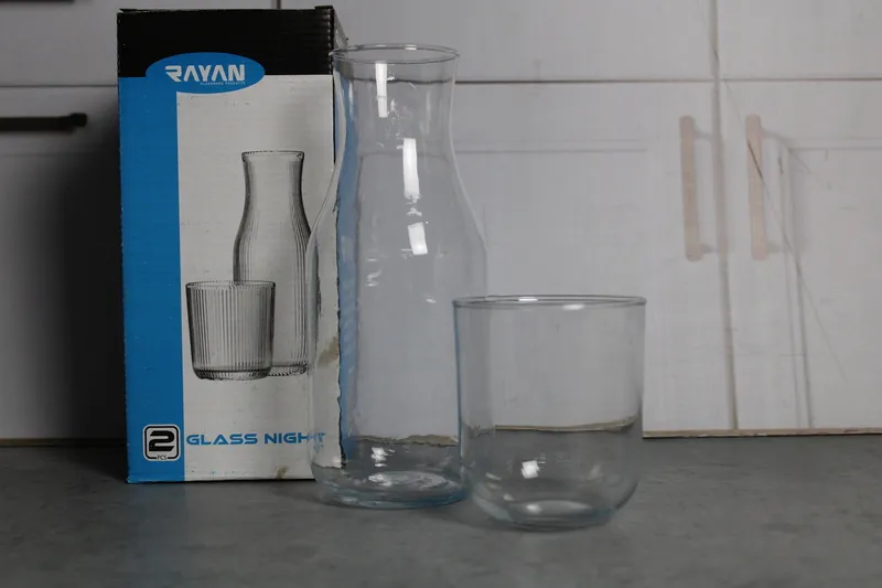 RYG005 Set 2 buc: Ulcior + pahar sticla "Night/4" 1/12