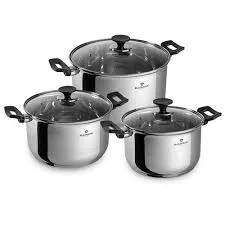 BL3862 Н/р кастрюль нерж 6ед "GurmetLine" 1/4