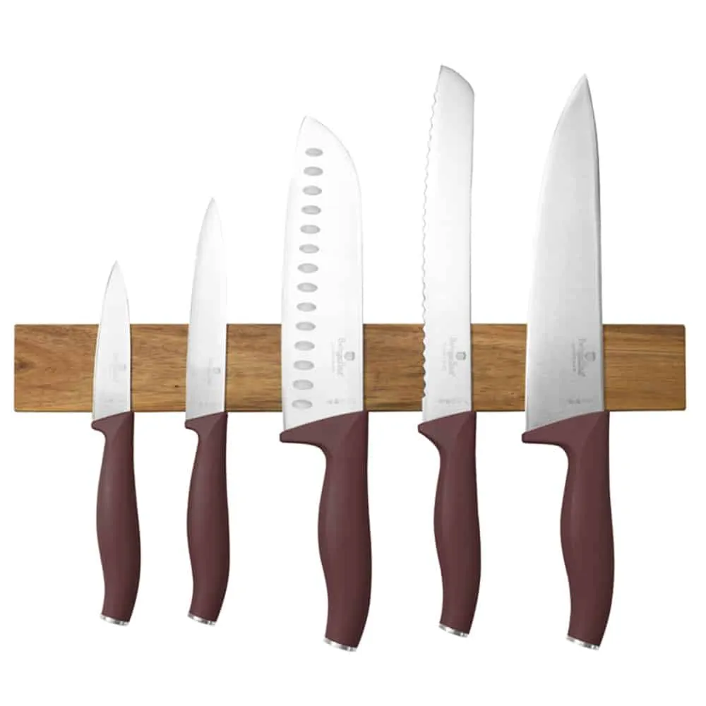 BH2944 Set cutite 5buc., suport magnetic "Leonardo" 1/8