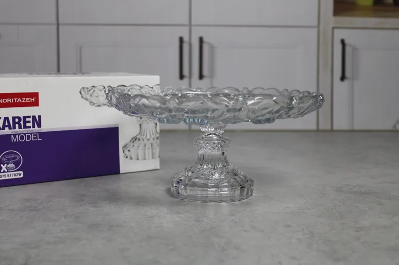 NT07551702W Fructiera pe picior sticla "Karen" 1/8