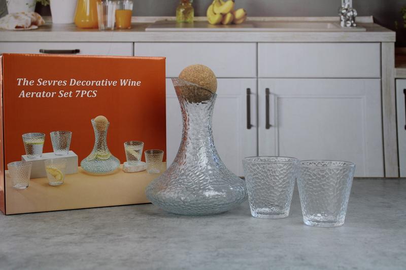 Q5535-8 Set ulcior cu 6 pahare sticla 1/8