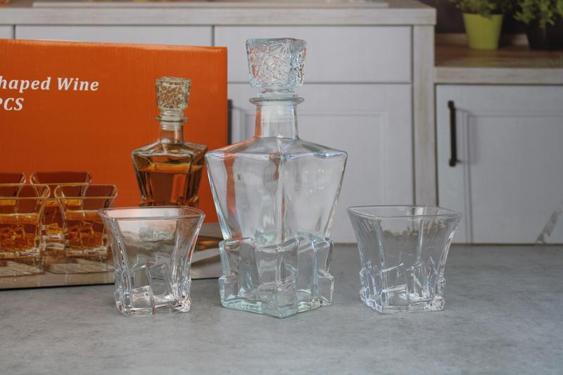 H8567-7 Set carafa cu 6 pahare sticla 1/8