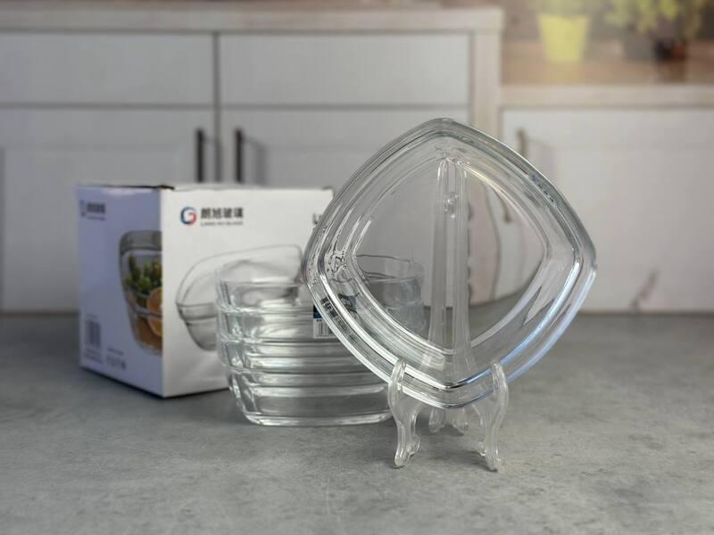 LXW132-3 Set salatiere sticla 4 buc 1/12