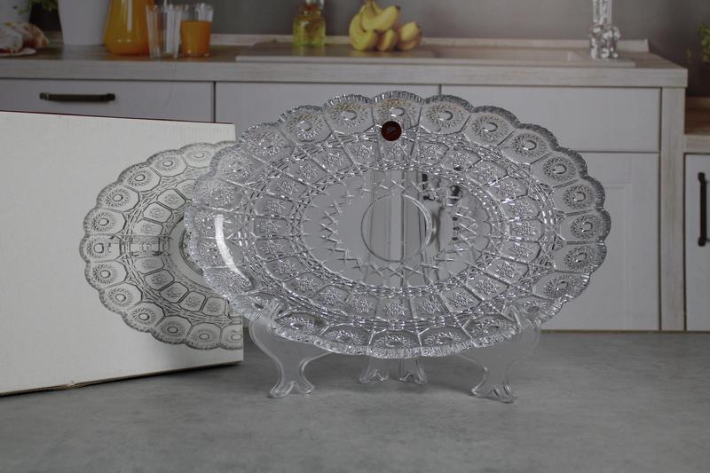 SK09602800W Platou oval sticla 36x23cm "Mey-Ji" 1/8