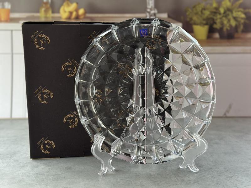 VC17861700W Platou sticla 30cm "Aquamarine" 1/6