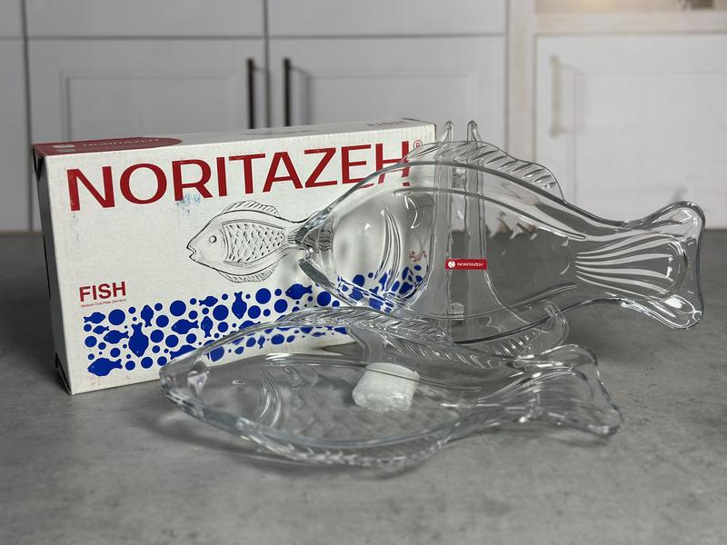 NT05041700W Set platou sticla p/u peste 2 buc 29x16cm "Fish" 1/12