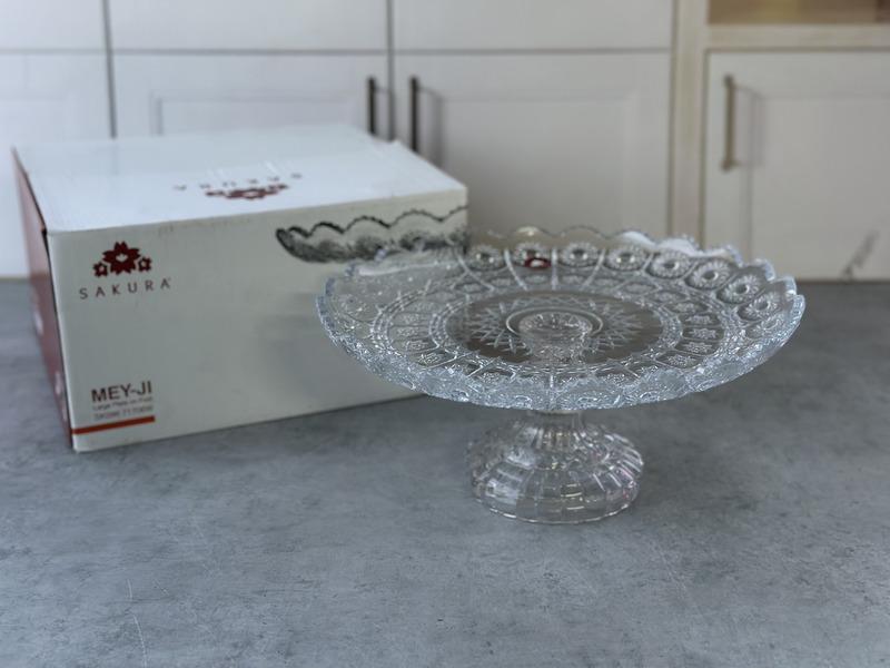 SK09671706W Platou pe picior sticla "Mey-ji" 1/4