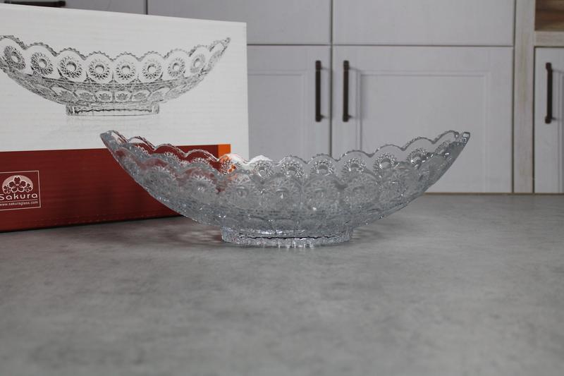 740741W Fructiera ovala sticla 36x23cm "Mey-Ji" 1/6