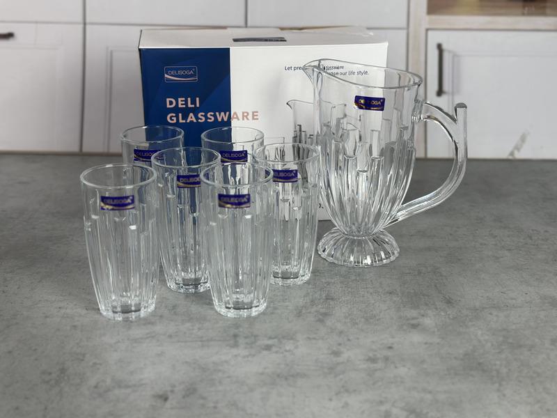 DS2026/L7 Set ulcior cu 6 pahare sticla 1/6