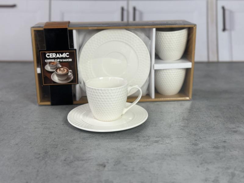 K010 Set ceai 8pcs: Cana cu farfurie 1/12
