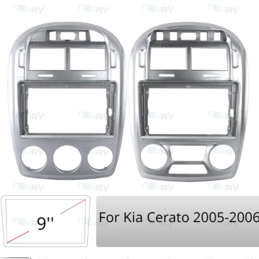KIA Cerato 2005-2006 (Negru/Argintiu)
