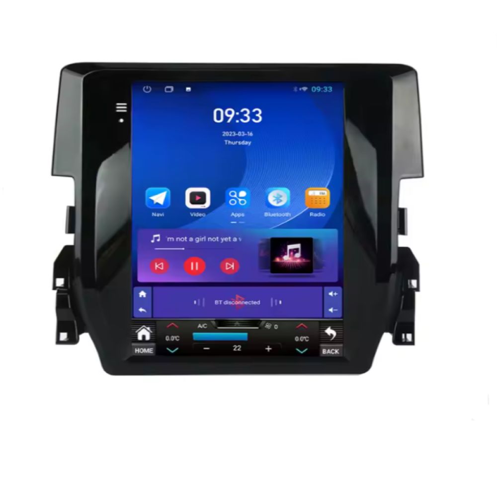 Android Honda Civic Tesla Style (2015 - 2020)
